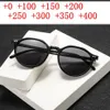 Vintage Round Bifocal Soleil de lecture Lunes Men Femmes Rétros Sunglasses Reader Brand Designer Diopter Maginier Presbyopic NX 260U