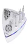 Diamanthaut -Peeling -Mikrodermabrasion Gesichtsmaschine zum Entfernen von Falten mit 3 pcs Diamantstäben und 9pcs Dermabrasi1800024