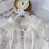 Mädchenkleider Bären Halsband Sommer -Outfit neues Mädchen Chinesisch Cheongsam Net Pearl Sticker Kleider Childrens süße Mode Kurzarm Dressl2405