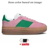 Platform Gazelle Bold Designer Women Shoes Gazelles Wonder Quartz Black Gum Almost Blue Yellow True Pink Green Plate-forme【code ：L】Trainers Sneakers