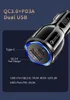 Autolarger snel snel opladen PD USB-C QC3.0 Type C Auto Power Adapters voor iPad iPhone 12 13 Pro Max Samsung LG-opladers