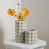 Preloved Ins Style HighValue Ceramic Vase Highend Hydroponic redskap Flower Arrangement Ornament Storage Tube 240508
