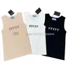 U Neck Sport Top Designer Letter Jacquard Vest Gym Elastic Tanks Top Women Sleeveless Breattable Vests