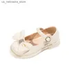 Slipper Girl Shoe Small Leather Princess Shoes Enfants Baby Mary Jane Soft Sof Sole Kid Chaussure Enfant Fille Q240409