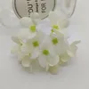 Fleurs décoratives Petite hortensia de soie artificielle tête pour le mariage décoration de fleur bricolage fleur de fleur alcamètre bouquet de bouquet