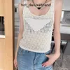 prada balmain burberry celine chanel miu miu loewe gucci fendi Вы Femmes Designer Knits Summer Sexy Tanks Vest Tops Triangle Badge Camis Fashion Tees Tshirts Lady Pullover Jumper