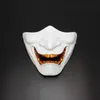 Party-Masken halb Gesicht Oni Mask Halloween Rollenspiele Teufel Kabuki Krieger Kostüm Q240508