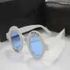 Lunettes de soleil rondes en gros de lunettes de soleil pour femmes verres de revêtement Paris Imprimé 2018 Nouvelle-Italie Famous Dames Eapiènes Vient avec Box 250H