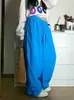 Pantalon féminin Capris Houzhou Y2K Hippie Blue Baggy Papte de survêtement Femmes Kpop Strtwear Oversize Jogging Track Sports Pantal