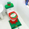 Covers Toilet Elf stoel Decoraties, Santa Ornament Christmas Badkamer Xmas Home Indoor Decor