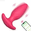 Inne produkty kosmetyków zdrowotnych aplikacja Bluetooth Anal Control Kontrola prostaty wibrator dla mężczyzn Butt Plug Perineum Stymulator Kobieta dla par Y240503