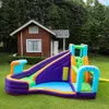 Slide de água em casa para crianças brincadeiras ao ar livre Playhouse Playhouse Park Playground Castle com piscina para festas infantil verão diversão jogos de aniversário presentes de aniversário brinquedos