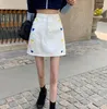 Jupes Femmes harajuku preppy style amour broderie y2k mini coréen mode haute jupe denim mignon sweet kawaii saia faldas