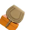 MARCIE designer bag saddle bag shoulder bag high quality genuine leather magnetic buckle luxury crossbody bag plated gold letters lady bag simple xb162 C4