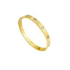 Pulseira de design moderno e elegante 18K Gold Ten Diamond Bracelet Womens Fashion Jóias completas com pulseira original de carrinho com caixa de carrinho