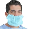 Abrange 100pcs/conjunto de redes de barba descartáveis Redes de protetor de barba respiráveis e de barba para manter -se sanitário