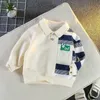 T-shirty dziecięce koszulka polo 2022 Autumn Top Childrens School Mundlif Boys Sweter Długie rękawie płaszcz dziecięcy koszulka 2405
