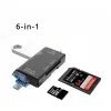 Nuevo OTG SD Lector de tarjetas Flash Drive Smart Memory Reader Tipo C Adaptador Card Reader C TIPO C USB2.0 Adaptador de tarjeta TF Micro- Transferencia de datos de alta velocidad