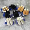 Slipper para mujer sandalias diseñador de gamuza de cuero de cuero plano calzado sesgadoras de zapatos para hombres, dama tazz tazz, tobogán de goma de goma de goma de goma de goma