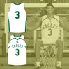 Custom Nay Mens Jeugd/Kinderen CJ McCollum 3 Glenoak High School Golden Eagles White Basketball Jersey Top gestikt S-6XL