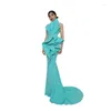 Party Dresses Baisha ärmlös aftonklänning 3D Design Backless Mermaid Gown for Women Gala Prom Special Eccesions H1188