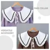 Broches Fake Collar Shirt Faux colliers tissu pour attachement détachable miss