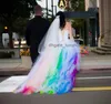 Robe de mariage vestido de noiva robes de mariée incroyables multicolores.