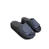 Tasarımcı Terlik Yaz Platformu Sandalet Sandalet Kalın Topuklu Erkek Kadın Lüks Slaytlar Kauçuk Sole Macaron Düzsel Deri Slaytlar Moda Klasik Ayakkabı 240515