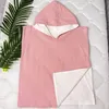 Handdoeken gewaden mousseline Baby Baby Hooded Poncho handdoek Childrens Hooded Badhanddoek Handhanddoek Soft Kinderen Strand Baden Baden Zuigerij