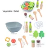 Giocattolo da cucina in legno fai -da -te Fingta di simulazione Model set di macchine da cucina per cuocere i giocattoli educativi per bambini ragazze per bambini 240507