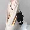 Sac noir blanc petit épaule de fleur pour femmes du design de mode dames crossbody sacs filles femelles accesorios purs à main de monnaie