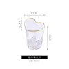 ボウル透明なハート型グラスボウルカップフルーツサラダデザートプレート装飾朝食カップ水ミルクマグカップ