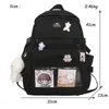 Backpack DIEHE Nylon Women Fashion Multi-pocket Female Travel Bag Kawaii School For College Girls Cute Bookbag