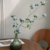 Fleurs décoratives artificielles Mountain Camellia Plantes vertes feuilles pendentif Bell Silk Flower salon Home Dining Table Table Decoration