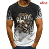 Camisetas masculinas 2024 Moda Pop Music Fã 3D Men Metal Rock Band Print T-shirt Casual Ladies and Men Hip Hop o Neck Plus Tamanho Top 100/6xl T240506