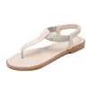 Scarpe casual 2024 Summer Boemia Teli piatti Sandali da spiaggia Donne Comotte Femmine Flats