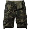 Été 2024 New Men's Grand Shorts décontractés Camouflage de plage Pantalon de 5 pouces