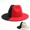 BERETS A LADER 'PATCHWORK Western Cowboy Hat Fedora Stylish Jazz Man Outdoor Leisure Music Festival Party Party