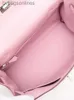 10a contador de alta qualidade hremms originais 1: 1 sacolas de marca kelyy 28 kelyy bolsa de couro mauve fantasia rosa roxo botão prateado gravação saco vintage saco de bolsa