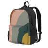 Backpack Sound Waves Minimalist Pattern nas mochilas bolsas masculinas para mulheres seu nome Escola Masculina