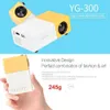 Проекторы YG300 Mini Led HD Project Home Media Media Player 800 Lumens HDMI USB Portable Projector J240509