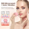 Home Beauty Instrument EMS facial lift massager micro current drum skin tightening regeneration beauty charging wrinkle resistance Q240508