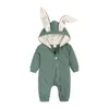 Nouveauté lapin Bunny Pâques costume bébé filles vêtements garçons rober cagoule camoureuse en bas âge body pour nourrisson pour né 3-24m 240508