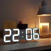 Horloges murales 3D Clock de bureau simple de bureau simple de bureau LED de chambre à coucher