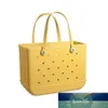 Silicone Beach Basket Banks Bolsas grandes de compras Eva Eva impermeable Bogg Bag Purse Eco Jelly Candy Lady Bags 261J
