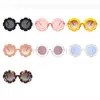 Sunblock Flower Round Cute Kids Solglasögon UV400 för Boy Girls Toddler Lovely Baby Sun Glasses Children