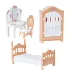 Kawaii Doll Bedroom 5 articles Dolls Kids Mini accessoires 1:12 Mini Meuble Doll House Furniture Diy Children's Toy Doll Express Toy Toy House