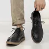 Sıradan Ayakkabı 2024 Deri Vintage Boyut 46 Erkek En İyi Lüks Dermis Kalite Brogue Retrol Retrol Ossiess Man B268