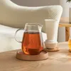 2023 Hochtemperaturbeständiges Glas Kochblüte Blumen -Teekannen einweichen Teekannen Haushaltstee Wasser Trennung Schwarz Tee Maker