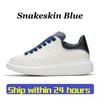 Nouveau designer de luxe Alexande Rmcqueen Mens Women Chaussures Platforms Sneakers en cuir Veet Flats Lace Up Chaussur de Espadrill Chaussures Sports Trainers